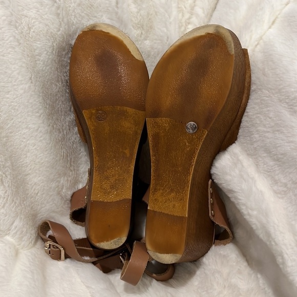 196. Seychelles leather and suede platform sandals size 8 - Picture 7 of 7